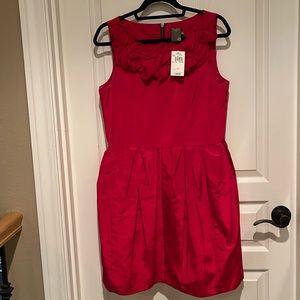 Taylor Red fit and flare Dress